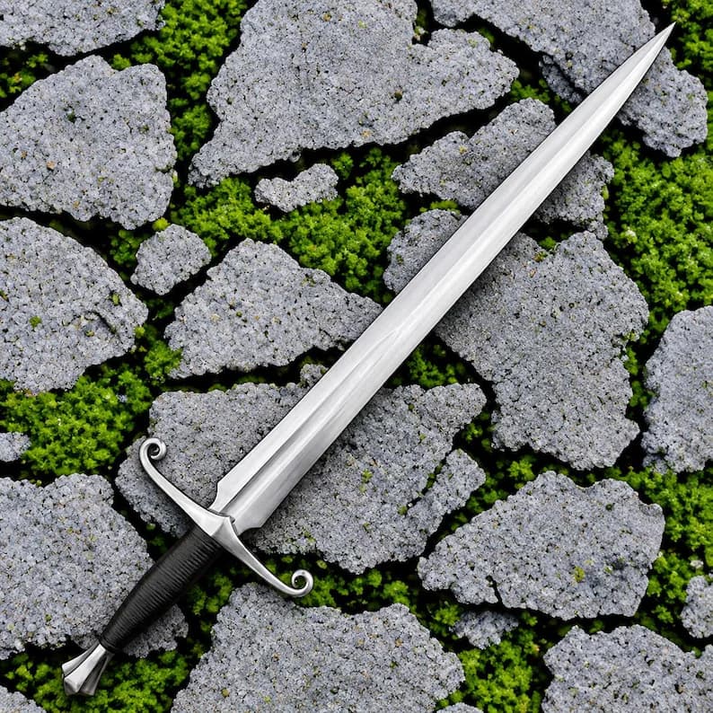 Hand Forged Elven Fantasy Sword thumbnail 4